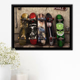 Vanz Skate Framed Canvas Prints Wall Art - Painting Canvas, Wall Decor, Floating Frame,Painting Prints, For Sale