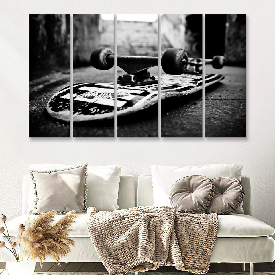 Vanz Off Skater 5 Pieces B Canvas Prints Wall Art - Painting Canvas, Multi Panels,5 Panel, Wall Decor
