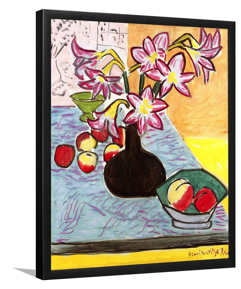 Vase Of Amaryllis 1941 By Henri Matisse - Art Print, Frame Art, Painting Art - Unixcanvas