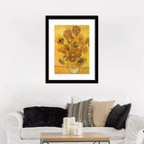 Vase with sunflowers by Vincent Van Gogh - Art Prints, Framed Prints, Wall Art Prints, Frame Art