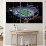 Vaught Hemingway Stadium Canvas Prints Ole Miss Rebels Wall,Multi Panels B,Sport Stadium Art Prints, Fan Gift