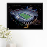 Vaught Hemingway Stadium Framed Canvas Prints Ole Miss Rebels Wall,Sport Stadium Art Prints, Fan Gift