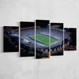 Vaught Hemingway Stadium Canvas Prints Ole Miss Rebels Wall,Multi Panels,Sport Stadium Art Prints, Fan Gift