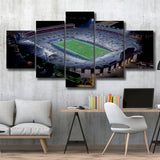 Vaught Hemingway Stadium Canvas Prints Ole Miss Rebels Wall,Multi Panels,Sport Stadium Art Prints, Fan Gift