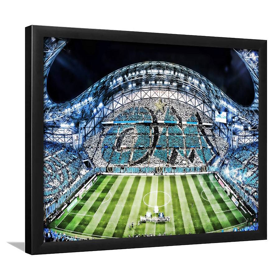 Velodrome, Match, Full Stadium, Olympique Marseille Stadium, Soccer Art Prints Wall Decor - Painting Prints, Wall Art, Fan Gift,For Sale