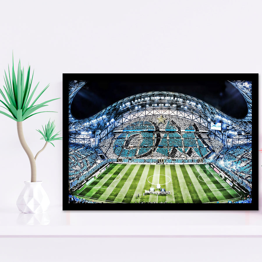 Velodrome, Match, Full Stadium, Olympique Marseille Stadium, Soccer Art Prints Wall Decor - Painting Prints, Wall Art, Fan Gift,For Sale