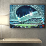 Velodrome, Night, Match, Olympique Marseille Stadium Canvas Prints Wall Art - Painting Canvas, Wall Decor, Fan Gift, Art Prints