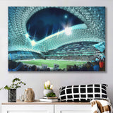 Velodrome, Night, Match, Olympique Marseille Stadium Canvas Prints Wall Art - Painting Canvas, Wall Decor, Fan Gift, Art Prints