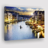 Venice City at Night Canvas Prints Wall Art Decor - Paiting Canvas, Art Prints, Wall Decor, For Sale