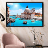 Venice Cityscape Framed Canvas Prints Wall Art Decor, Framed Picture, Floating Frame