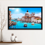 Venice Cityscape Framed Canvas Prints Wall Art Decor, Framed Picture, Floating Frame
