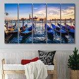 Venice Grand Canal Italy 5 Piece B Canvas Prints Wall Art, Multi Panels,Large Canvas