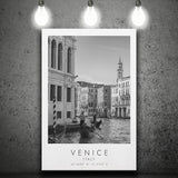 Venice Italy Black And White Art Canvas Prints Wall Art Home Decor