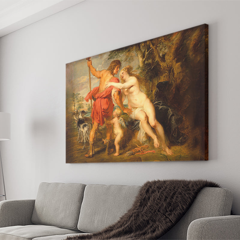 Venus And Adonis By Peter Paul Rubens Canvas Wall Art - Canvas Prints, Prints for Sale, Canvas Painting, Canvas On Sale