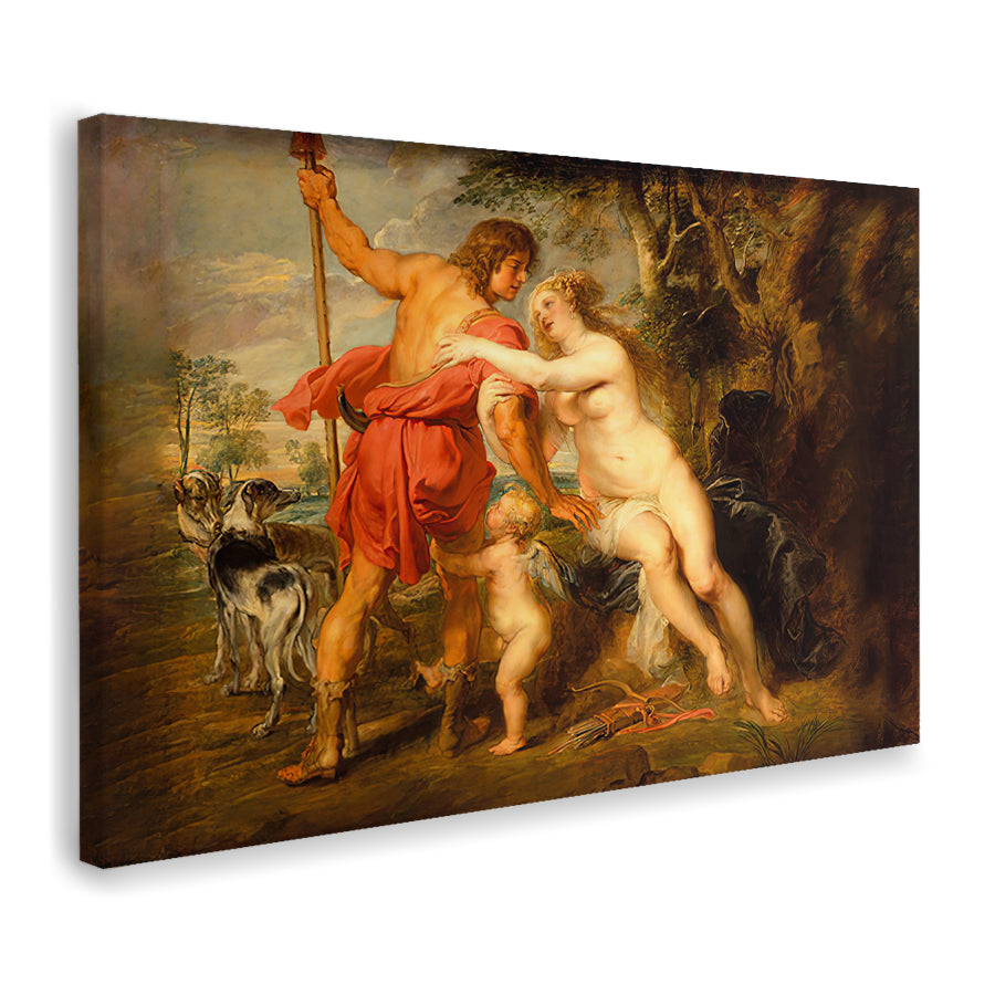 Venus And Adonis By Peter Paul Rubens Canvas Wall Art - Canvas Prints, Prints for Sale, Canvas Painting, Canvas On Sale