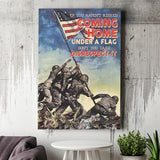Veteran Canvas If You Havent Risked Coming Home Under A Flag Dont You Dare Disrespect It Canvas Prints Wall Art - Painting Canvas, Wall Decor