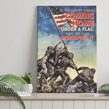 Veteran Canvas If You Havent Risked Coming Home Under A Flag Dont You Dare Disrespect It Canvas Prints Wall Art - Painting Canvas, Wall Decor
