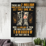 Veteran Canvas There Are 2 Million Women Veterans Canvas Prints Wall Art - Painting Canvas, Wall Decor