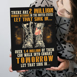 Veteran Canvas There Are 2 Million Women Veterans Canvas Prints Wall Art - Painting Canvas, Wall Decor