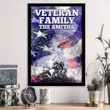 Veteran Family Army Framed Framed Art Prints Wall Decor - Painting Prints, Veteran Gift