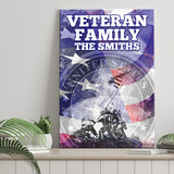 Veteran Family Army Canvas Prints Wall Art - Painting Canvas, Wall Decor, For Sale, Home Decor