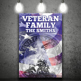 Veteran Family Army Canvas Prints Wall Art - Painting Canvas, Wall Decor, For Sale, Home Decor