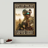 Veteran Gift Dont Ever Think That The Reason Framed Canvas Prints Wall Art - Painting Canvas, Wall Decor 
