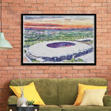 VfB Stuttgart Stadium Watercolor, Sport Prints Fan Gift, Framed Art Prints Wall Art Decor