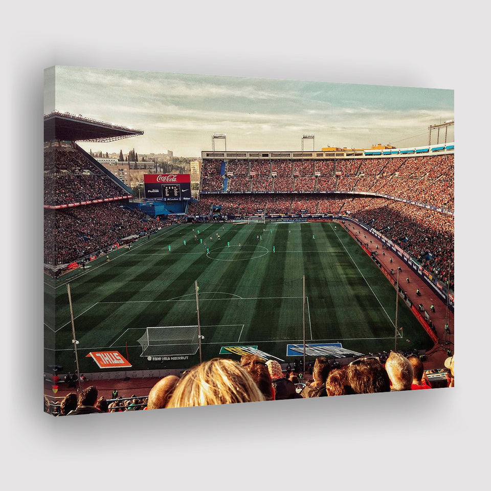 Vicente Calderon Wall Art Atletico Madrid Stadium Canvas Prints Football,Sport Stadium Art Prints, Fan Gift, Wall Decor