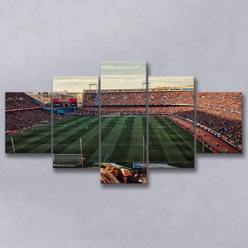 Vicente Calderon Wall Art Atletico Madrid Stadium Canvas Prints Football,Multi Panels,Sport Stadium Art Prints, Fan Gift