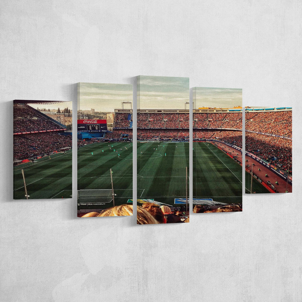 Vicente Calderon Wall Art Atletico Madrid Stadium Canvas Prints Football,Multi Panels,Sport Stadium Art Prints, Fan Gift