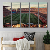 Vicente Calderon Wall Art Atletico Madrid Stadium Canvas Prints Football,Multi Panels B,Sport Stadium Art Prints, Fan Gift