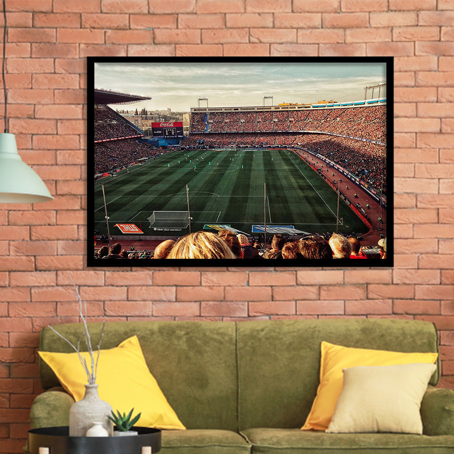 Vicente Calderon Wall Art Atletico Madrid Stadium Art Prints Football,Sport Stadium Art Prints, Fan Gift, Wall Decor
