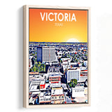 Victoria TX Art, Large Canvas, Framed Canvas Print Wall Art Home Decor, Floating Frame