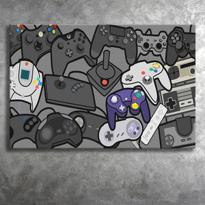 Video Game Controller Collage
