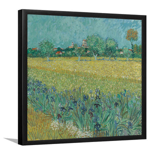 View Of Arles With Irises By Vincent Van GoghArt Print,Canvas Art,Frame Art,Plexiglass Cover