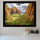 View on Zion National Park Framed Art Prints Wall Decor - Painting Prints, Framed Picture, Home Decor