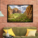 View on Zion National Park Framed Art Prints Wall Decor - Painting Prints, Framed Picture, Home Decor
