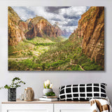 View on Zion National Park Canvas Prints Wall Art Decor - Paiting Canvas, Art Prints, Wall Decor, For Sale