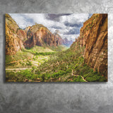 View on Zion National Park Canvas Prints Wall Art Decor - Paiting Canvas, Art Prints, Wall Decor, For Sale