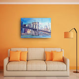 Views On Brooklyn Bridge Acrylic Print - Art Prints, Acrylic Wall Art, Wall Decor, Home Decor