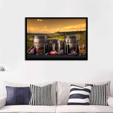 Vineyard Red Wine Framed Art Prints - Framed Prints, Prints For Sale, Painting Prints,Wall Art Decor