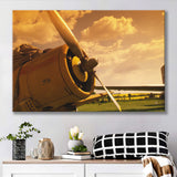 Vintage Aircraft Plane Propeller Canvas Prints Wall Art Decor - Painting Canvas, Art Prints, Ready to Hang