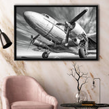 Vintage Aircraft Framed Canvas Prints Wall Art Decor - Paiting Canvas, Art Prints, Floating Frame