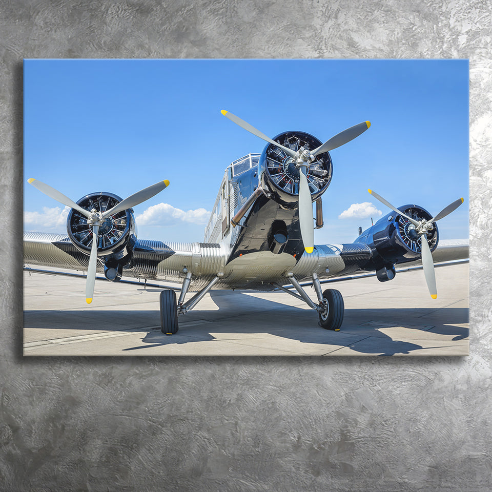 Vintage Airplane Wall Mural Aerobatic Canvas Prints Wall Art Decor - Painting Canvas, Art Prints, Ready to Hang
