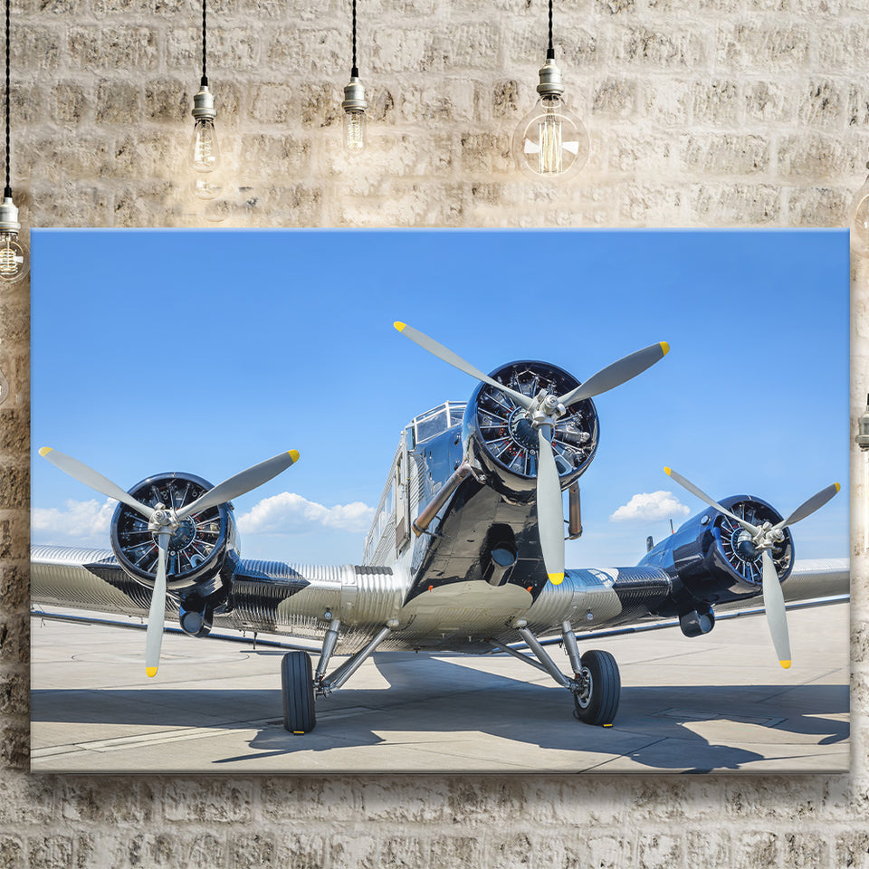 Vintage Airplane Wall Mural Aerobatic Canvas Prints Wall Art Decor - Painting Canvas, Art Prints, Ready to Hang