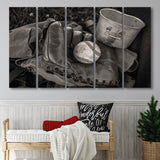 Vintage Baseball, Baseball 5 Panels B,Large Canvas,Canvas Prints Wall Art Home Decor