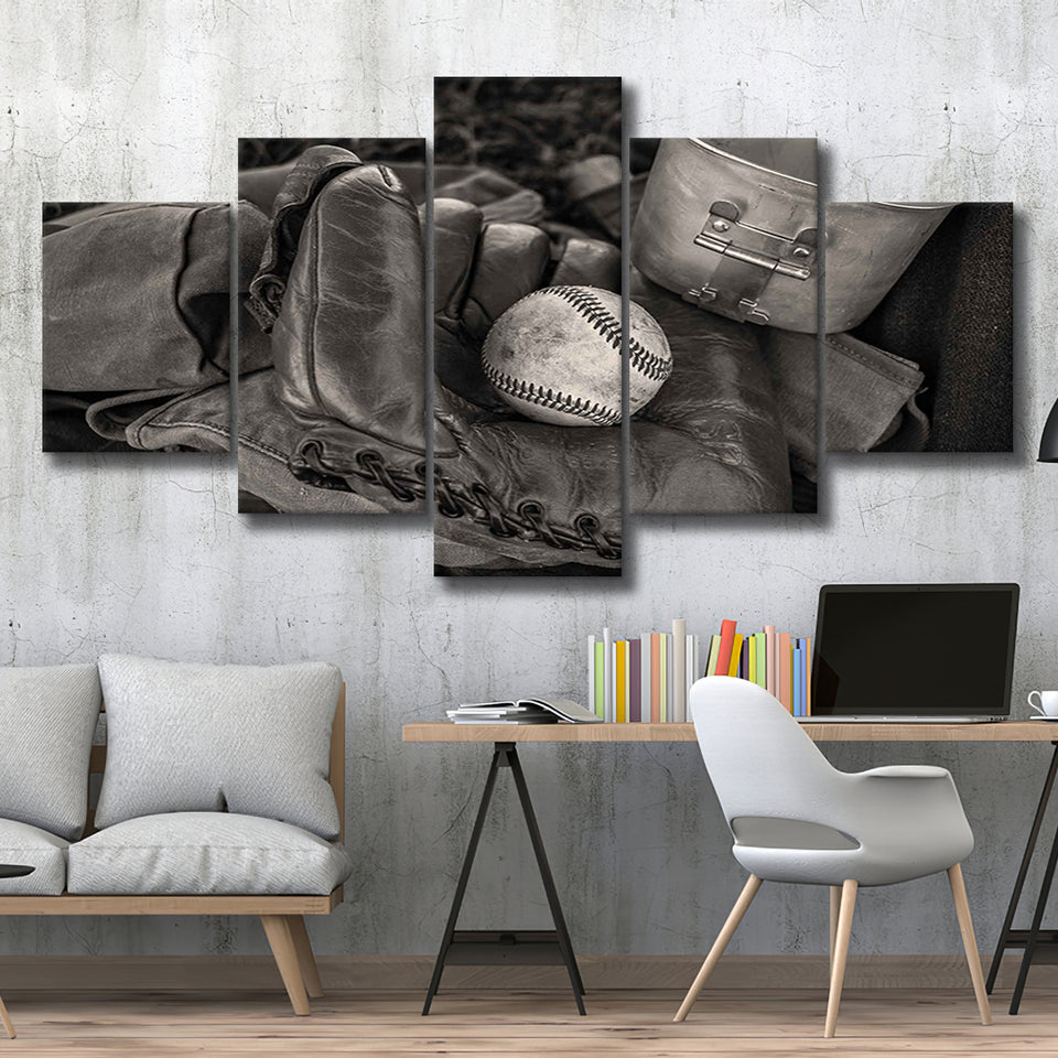 Vintage Baseball, Baseball Multi Panels,Canvas Prints Wall Art Home Decor