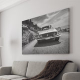 Vintage Car Wall Art In Black And White Canvas Prints Wall Art - Painting Canvas,Wall Decor,Art Print,Home Decor