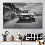 Vintage Car Wall Art In Black And White Canvas Prints Wall Art - Painting Canvas,Wall Decor,Art Print,Home Decor